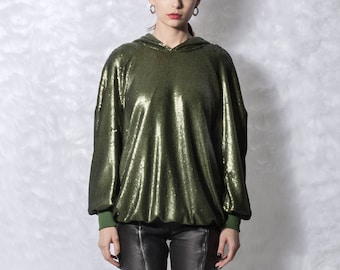 sequin hoodie