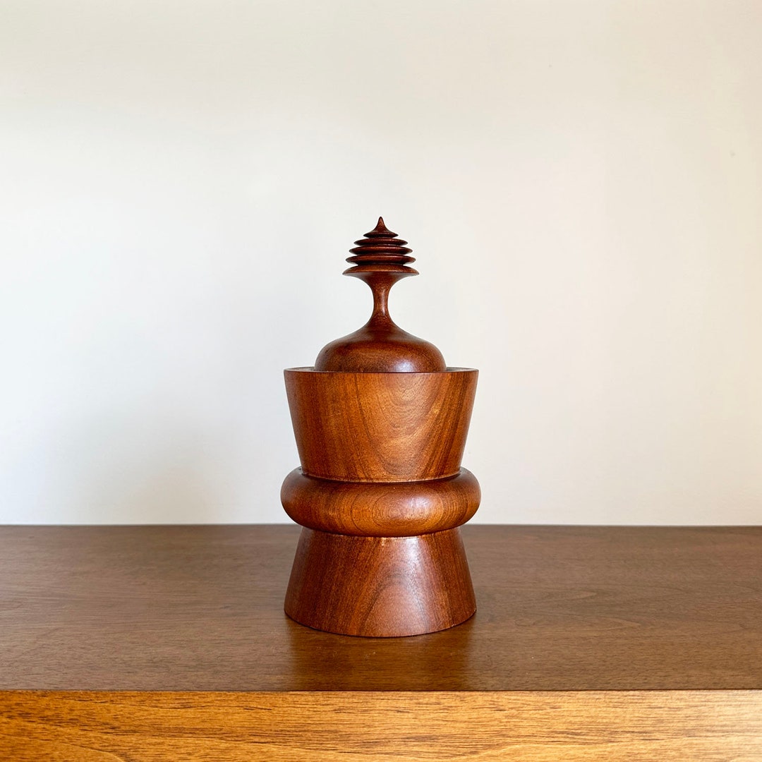 African Pau Rosa Wood Vessel | Handmade in Mozambique | Beautiful Wood ...