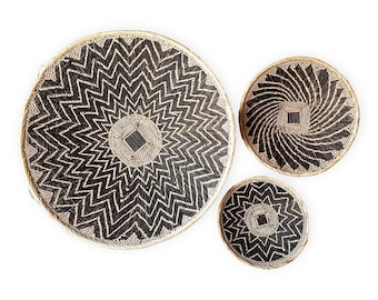 Handwoven Munyumbwe Winnowing Basket | African Wall Baskets | Authentic and Handmade