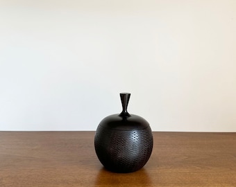 Handcrafted African Ebony Wood Vessel | Mozambican Artisans, Kuala Style