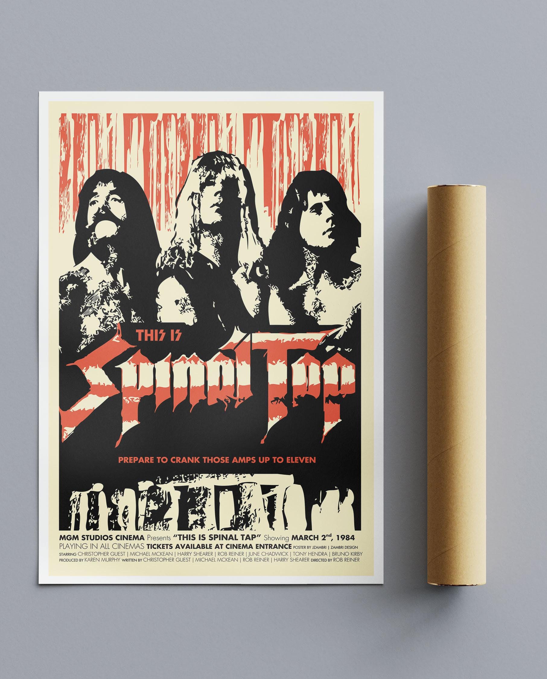 here’s SPINAL SINGLE PIERCE Vintage Reworked Movie This is Spinal Tap No1 - Etsy