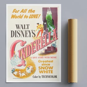Vintage Movie Print Cinderella No2