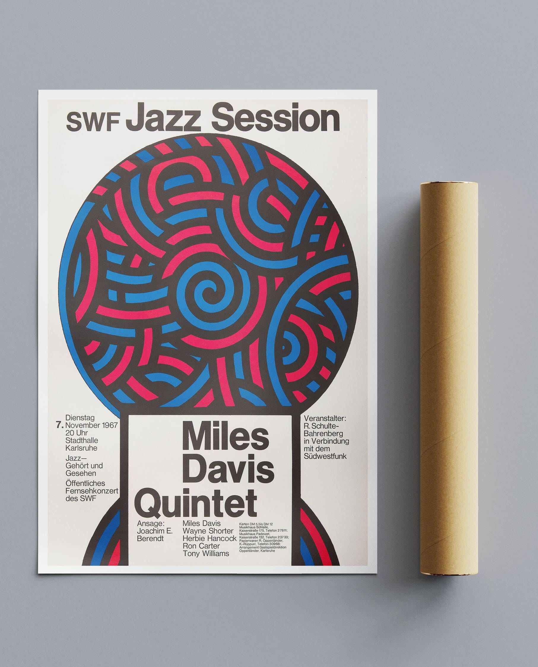 Vintage Jazz Musik Druck Miles Daisy