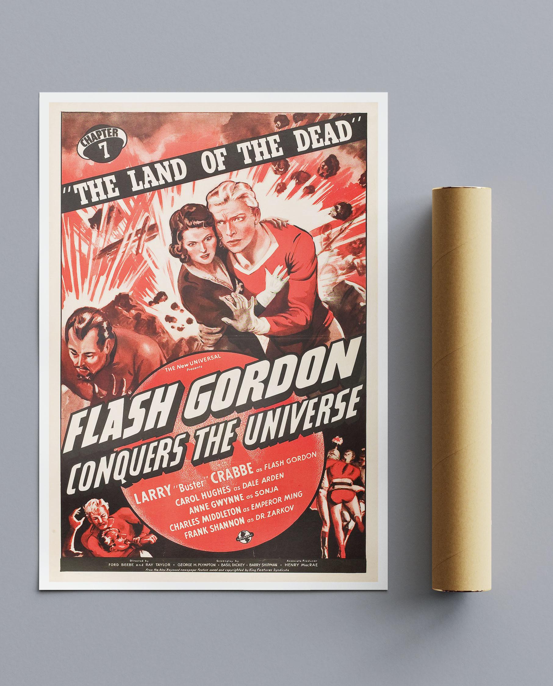 Vintage Movie Print Flash Gordon Conquers The Universe No2