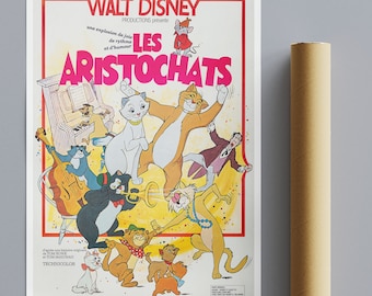 Vintage Movie Print French Les Aristochats