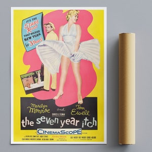 Impresión de película vintage La picazón de siete años No1