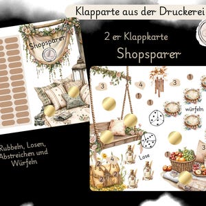 Shopsparer - 2 er Klappkarte