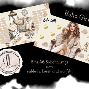 Boho Girl  - A6 Challenge