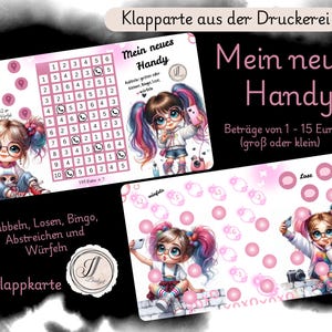 Mein neues Handy - 3 er Klappkarte