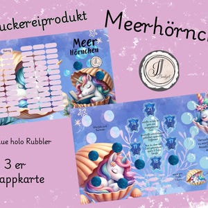 Meerhörnchen - 3 er Klappkarte aus der Druckerei