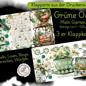 Grüne Oase - 3 er Klappkarte