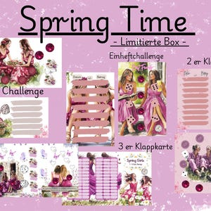 Spring Box - Girls - 5 Challenges/Klappkarten in einer Box