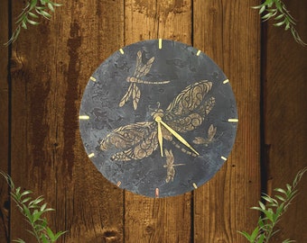 Dragonfly wall clock 40 cm