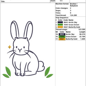 Pu&ograve; includere: Un disegno in bianco e nero di un coniglio dei cartoni animati seduto con foglie verdi su entrambi i lati. Il design &egrave; intitolato "*LAPIN 5 X 5.62*" e "lapin 5 x 5.62".
