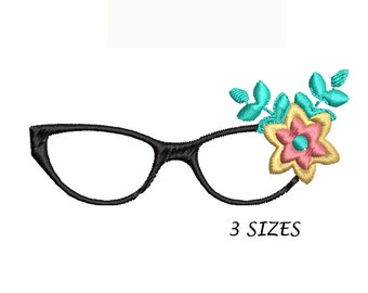 Eye glasses embroidered design