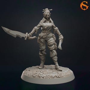 Groniznott Female Goblin Miniature: 32mm RPG D&D Pathfinder