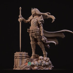 Laenith The Death Domain Cleric | RPG | D&D | Pathfinder | 12k | 3d | 32 mm | Miniature
