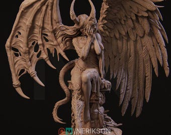 Face of Evil | Rylana the Succubus | Nerikson | Display Model | 140 mm scale | 75 mm scale | 12k