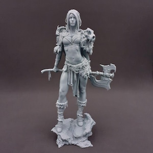 Reine des Barbares | Californie Studio 3D | Modèle d'affichage | 1/12 | 1/9 | Statuette 1/6 | 12k