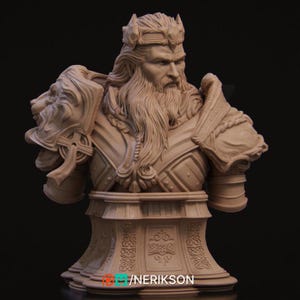 Itrek the Paladin of Dawn | Fantasy Male Bust | Nerikson | 12k | 100 mm