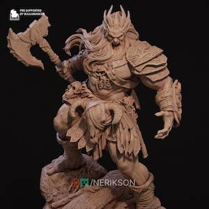 Nerikson Stone Giant Miniature: 12k Resin Display Model (140/75mm Scale