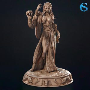 Ophea, Medusa | SolGood Fantastic Ladies | RPG | D&D | Pathfinder | 12k | 3d print | 32 mm | 75 mm | 1/12 scale