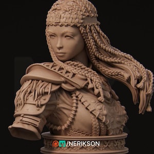 Tuya the Undefeated Bust | Historical Female Warrior Bust | Nerikson | 12k | 100 mm