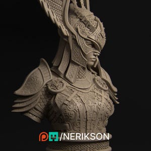 Revna the Angel of Salvation Bust | Fantasy Female Bust | Nerikson | 12k | 100 mm