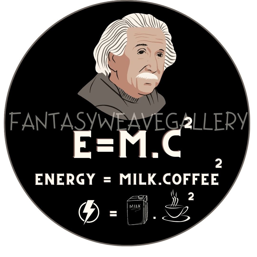 2021年ファッション福袋 E=MC2 Einstein Math x Equation Vinyl Sticker Decal for  Yeti Mug COFFEE2 Cup Funny Thermos Pint Glass (4inch Best E=MC2  Wide ENERGY=MILK Decal ONLY NO Cup) 並行輸入品