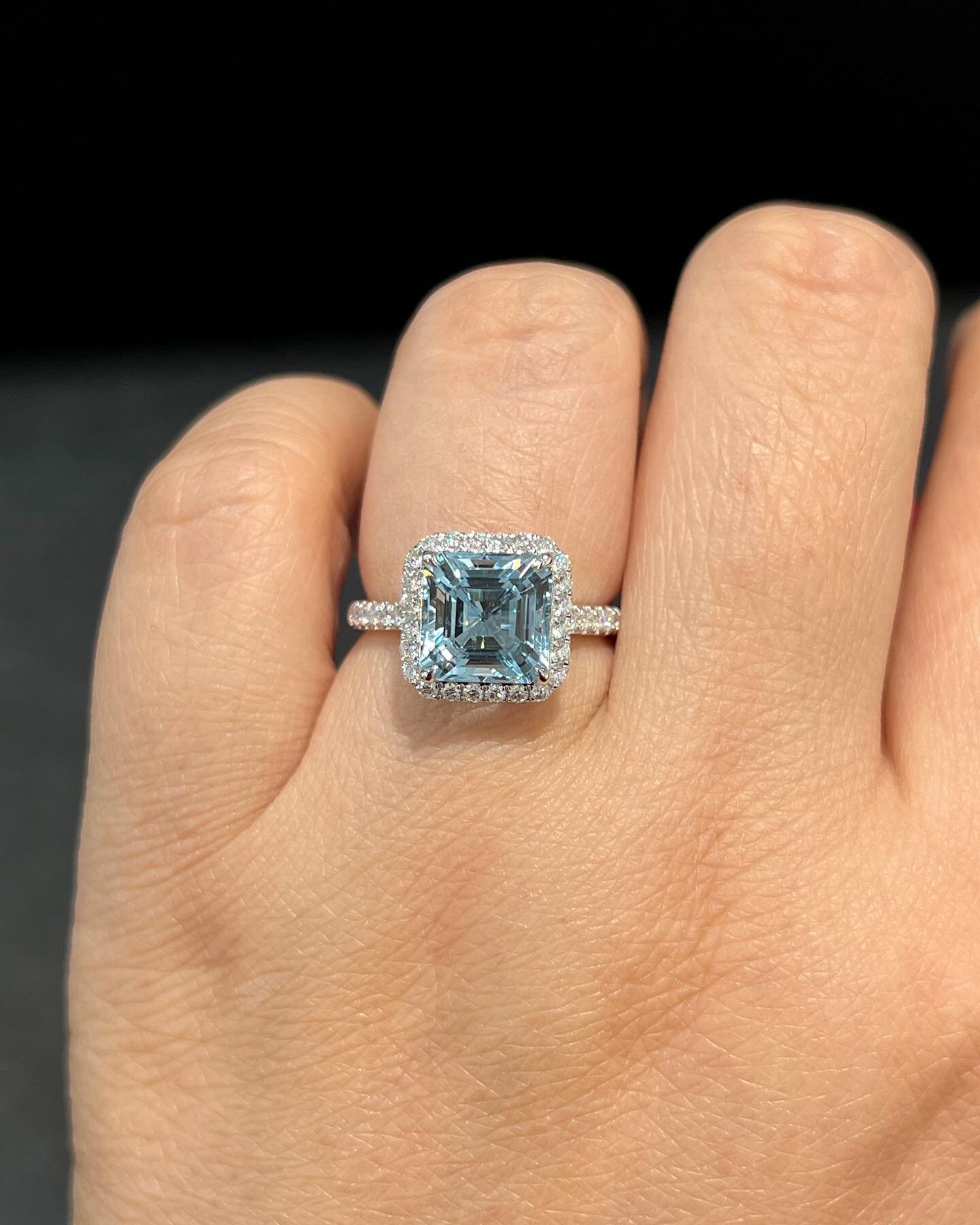 Bague Art Déco En Argent 925 - Aigue-marine Et Marcassite - Gemondo - Neuf Avec étiquettes
