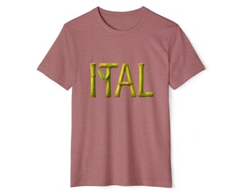 Rastafarian Ital Bamboo Tee: Organic Unisex Shirt