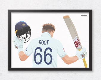Joe Root - England Cricket Star - Record Run Scorer - A3 prints - 3 Designs