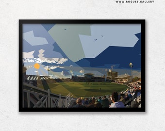 Trent Bridge Cricket Ground - Notts CCC Modern A3 Prints - 3 Versions