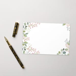 Faire-part floral moderne à rayures