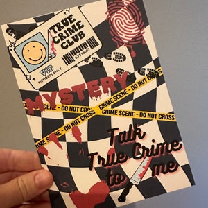 True Crime Kindle Insert Printable | Kindle Decorations | E-Reader Inserts | Kindle Paperwhite 10th Gen and Regular | Cute Kindle Insert |