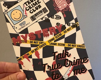 True Crime Kindle Einsatz Printable | Kindle Dekorationen | E-Reader Einsätze | Kindle Paperwhite 10th Gen und Regular | Niedliche Kindle-Einsatz |
