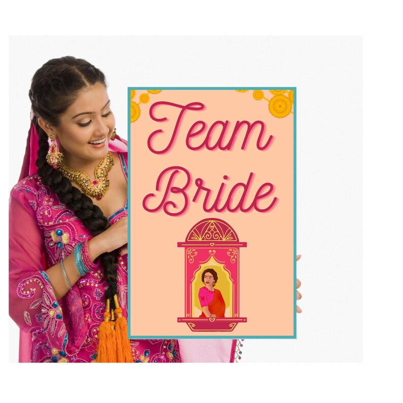 Doli Wedding Signs Team Bride Sign Indian Wedding Signage Punjabi ...