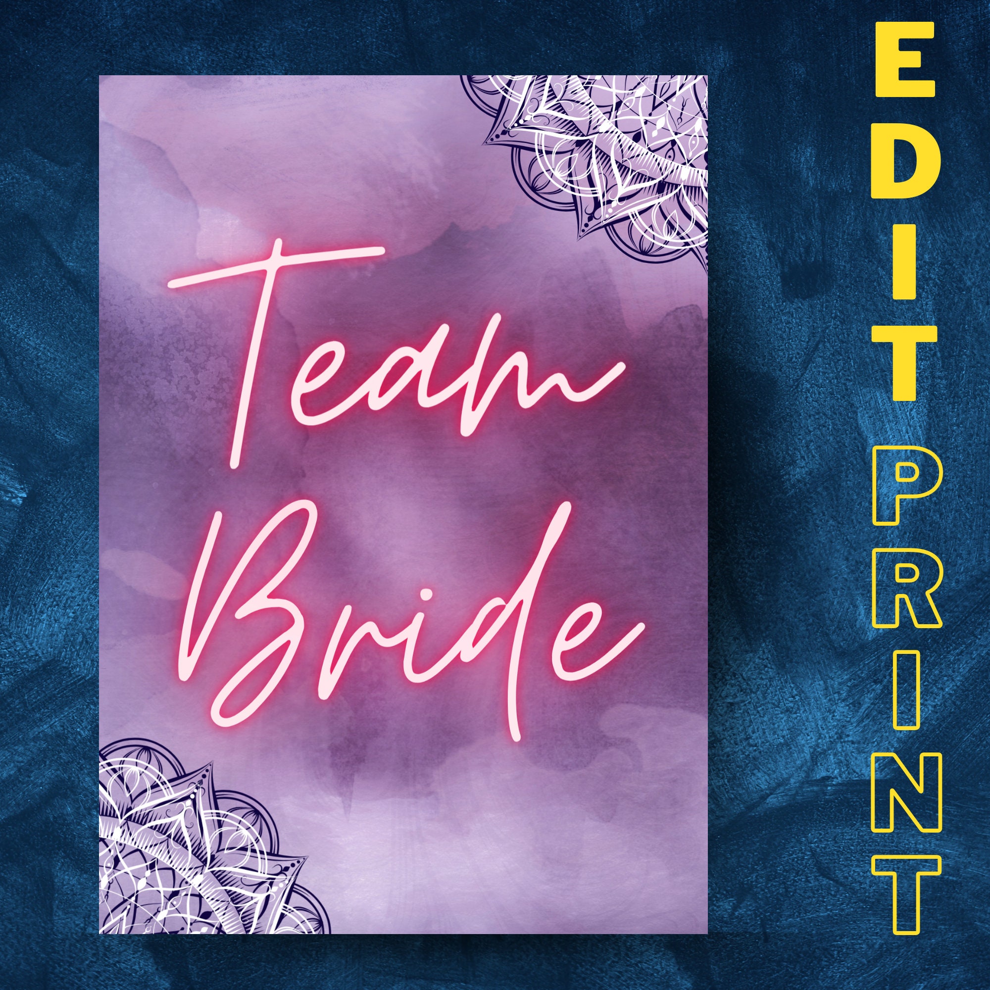 Doli Wedding Signs Team Bride Indian Wedding Signage Punjabi Wedding ...
