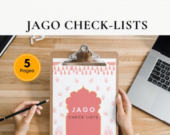 Jago Check list Printable | Maaiyan Check list | Downloadable & Printable | Sikh Wedding Planner