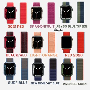 Sport-Klettverschluss-Nylon-Apple-Watch-Armband Serie 9, 8, 7, 6, 5, 4, 3, 2, 1 ULTRA, 38MM, 40MM, 41MM, 42MM, 44MM, 45MM, 49MM iWatch Band Männer Frauen Bild 8