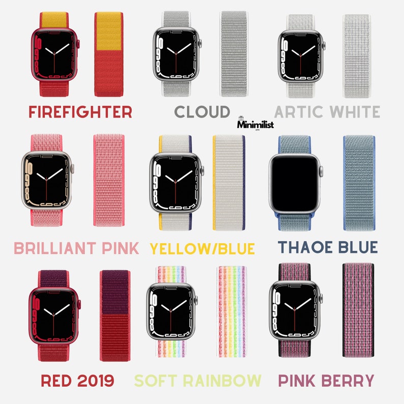 Sport-Klettverschluss-Nylon-Apple-Watch-Armband Serie 9, 8, 7, 6, 5, 4, 3, 2, 1 ULTRA, 38MM, 40MM, 41MM, 42MM, 44MM, 45MM, 49MM iWatch Band Männer Frauen Bild 5