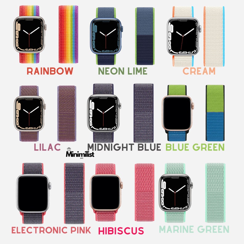 Bracelet de montre sport en nylon velcro pour Apple, séries 9, 8, 7, 6, 5, 4, 3, 2, 1 ULTRA, 38 mm, 40 mm, 41 mm, 42 mm, 44 mm, 45 mm, 49 mm Bracelet iWatch Homme Femme image 7