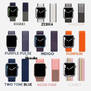 Sport-Klettverschluss-Nylon-Apple-Watch-Armband Serie 9, 8, 7, 6, 5, 4, 3, 2, 1 ULTRA, 38MM, 40MM, 41MM, 42MM, 44MM, 45MM, 49MM iWatch Band Männer Frauen Bild 6