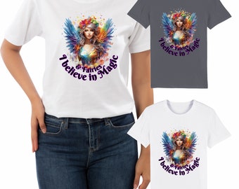 Fairy Magic T-Shirts, Sweatshirts & Bio T-Shirts. Kostenloser Versand. Süße Fee 'I believe in magic and Fairies' Tops