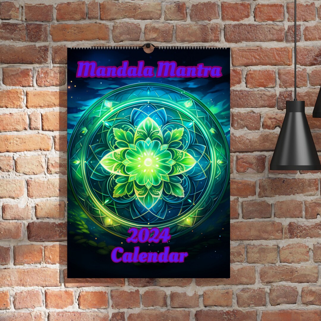 Mandala Mantra 2024 Wall Calendar, Colourful Eclectic Psychedelic ...
