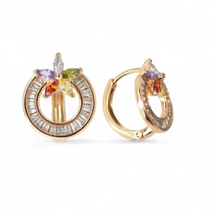 Gold plated earrings, 18K Gold earrings, 18K Gold Filled Hoops – Lightweight Comfort & Timeless Style for Chic Fashionistas