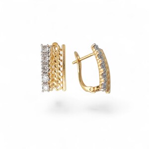 Gold filled earrings, 18K Gold earrings, Gold plated earrings, Dazzling 18K Gold Plated Earrings – The Ultimate Statement Jewelry Gift