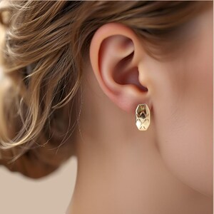 Gold plated earrings, Gold filled earrings, Gold filled jewelry, Minimalist jewelry, Minimalist earrings, Fashion earrings, Gift jewelry
