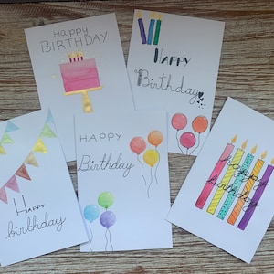 Watercolor Birthday Cards