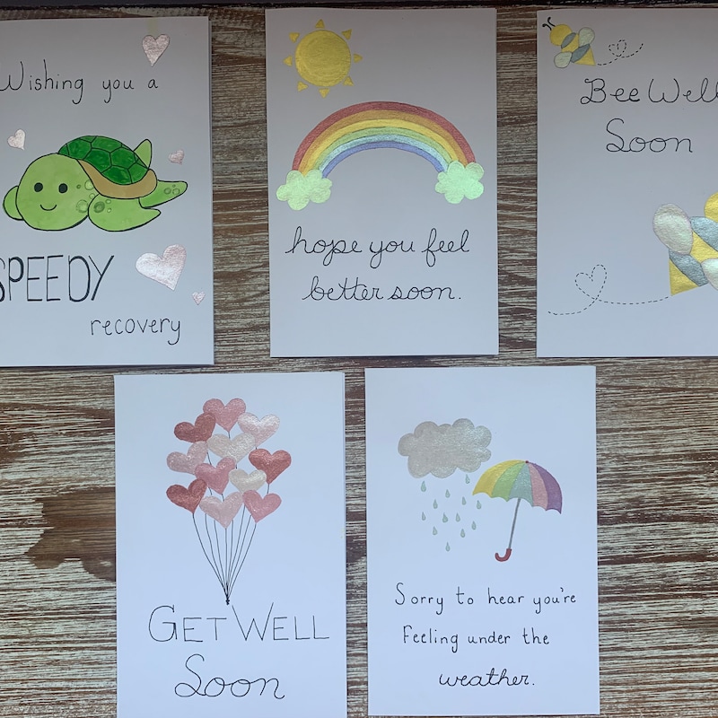 Get Well Soon Card - Etsy